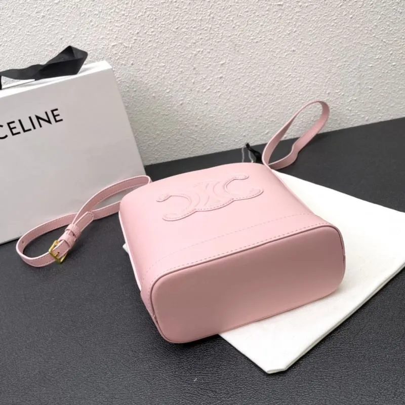 Celine Pink Bucket Bag CL8043 19.5cm - Image 4