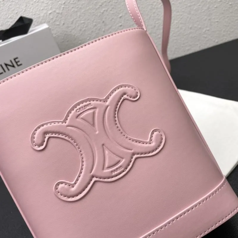 Celine Pink Bucket Bag CL8043 19.5cm - Image 5