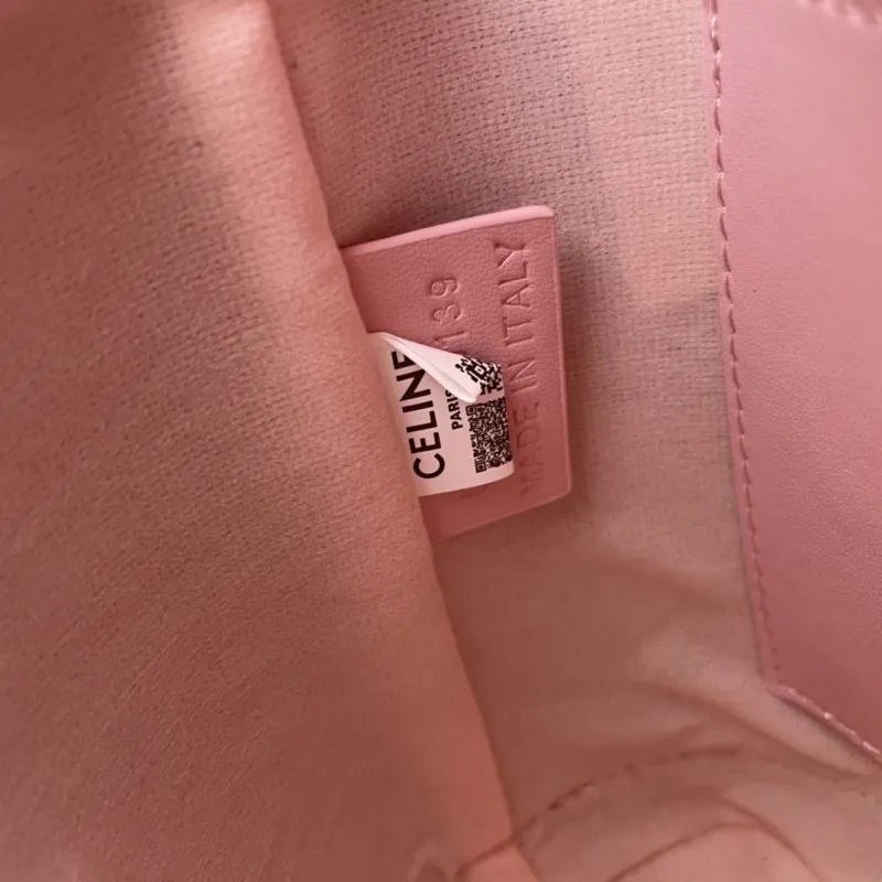Celine Pink Bucket Bag CL8043 19.5cm - Image 9