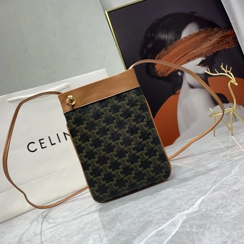 Celine Monogram Bucket Crossbody Bag - Image 3