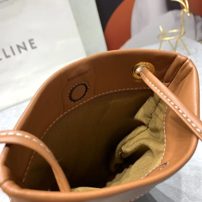 Celine Monogram Bucket Crossbody Bag - Image 8