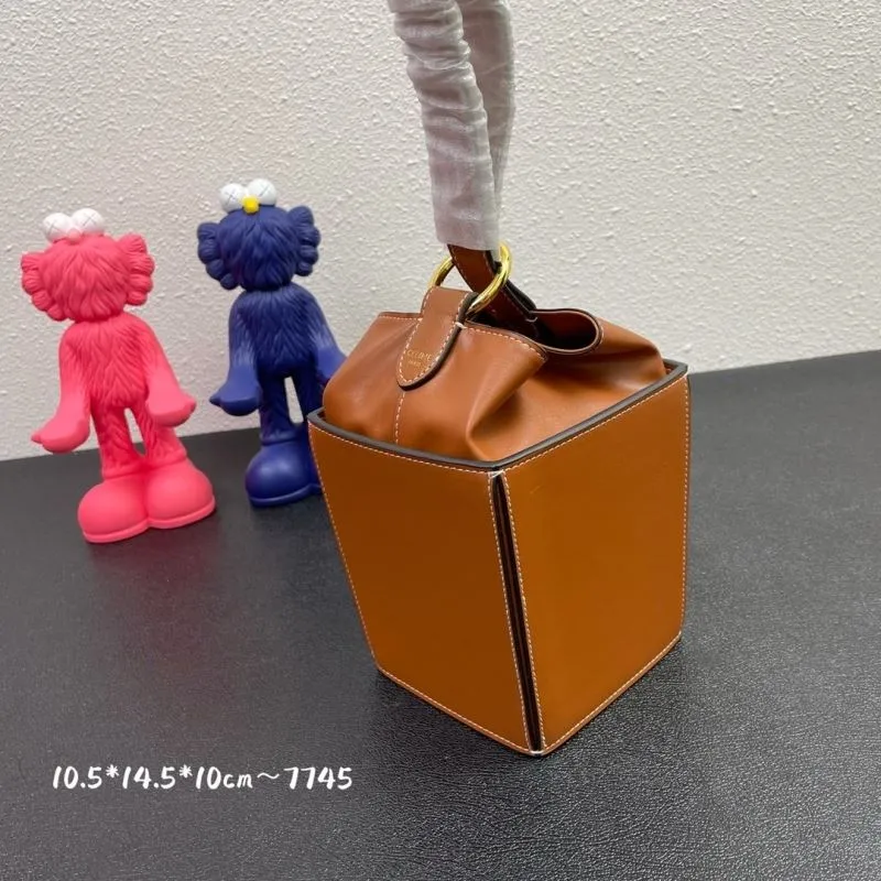 Celine Brown Bucket Bag Model 7745 - Image 3