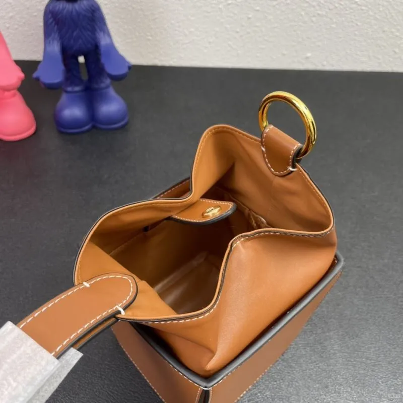 Celine Brown Bucket Bag Model 7745 - Image 8