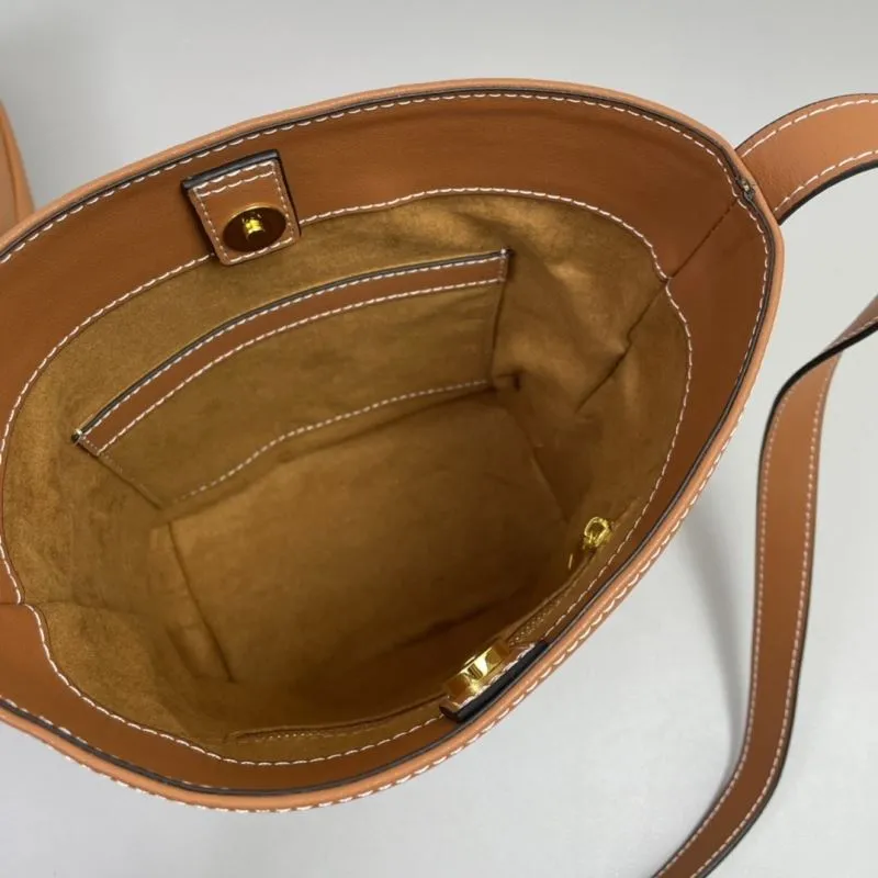 Celine Brown Bucket Bag Set Model 3053 - Image 8