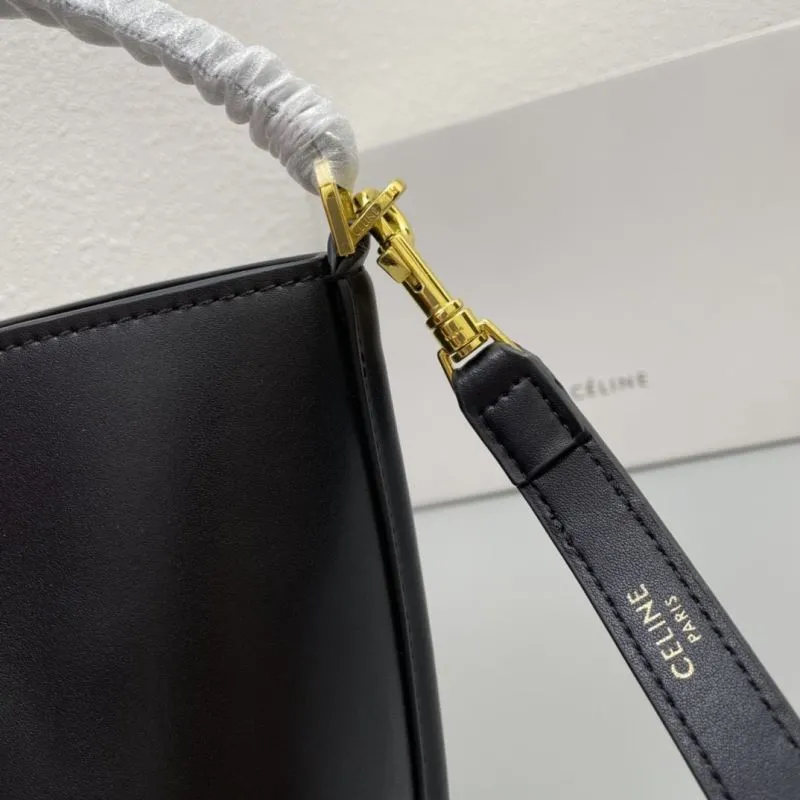 Celine Black Bucket Bag 1188 - Image 5