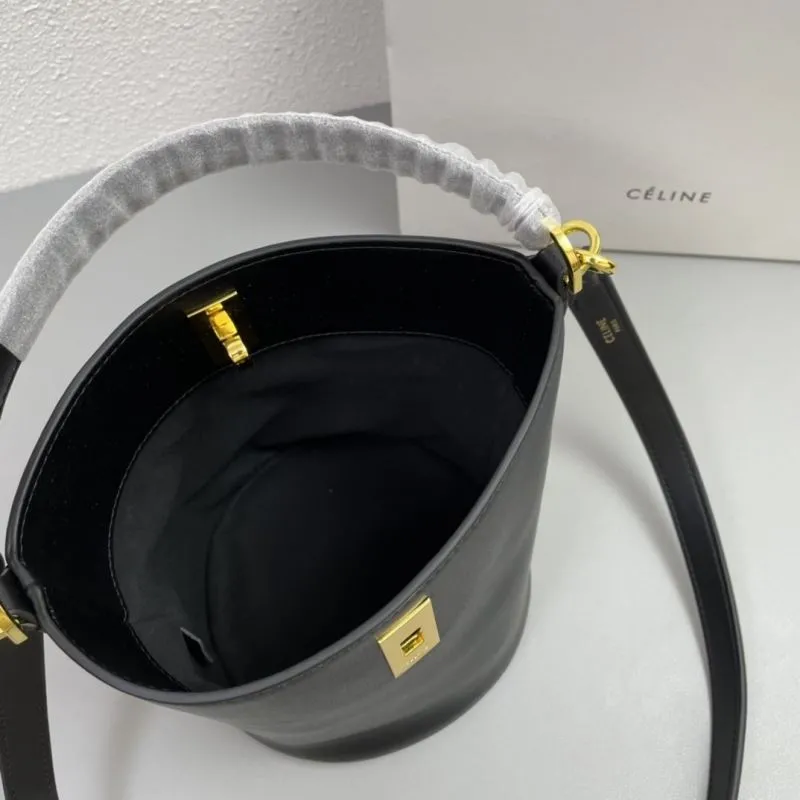 Celine Black Bucket Bag 1188 - Image 8