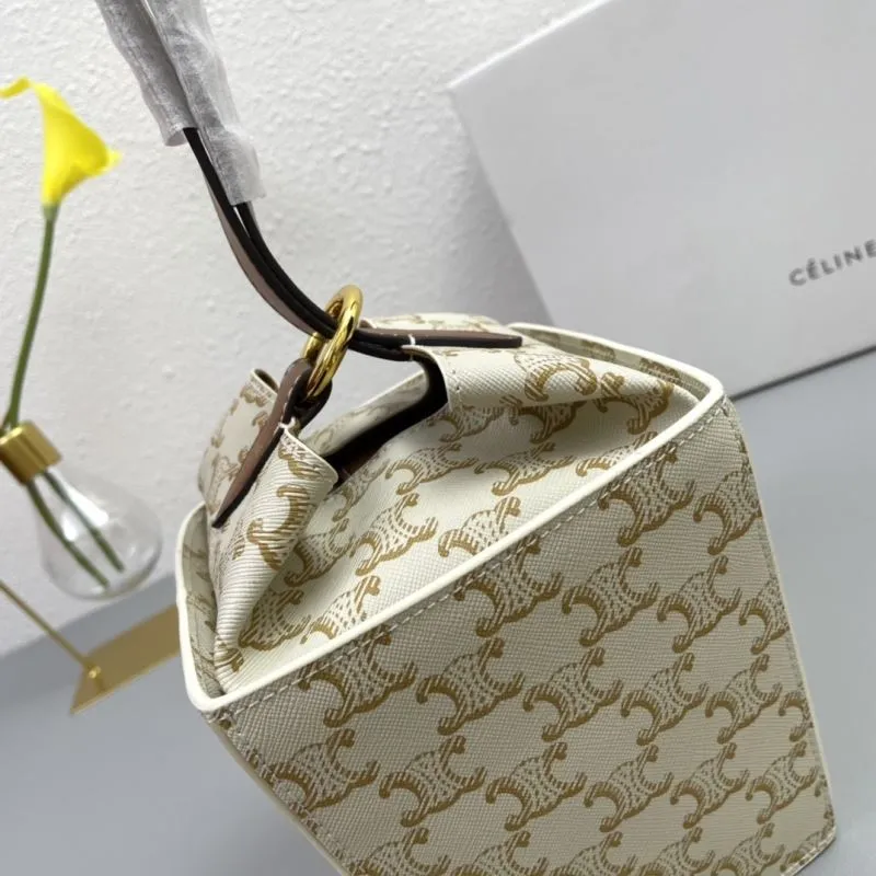 Celine Beige Monogram Bucket Bag 3047 - Image 5