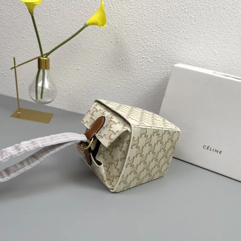 Celine Beige Monogram Bucket Bag 3047 - Image 7