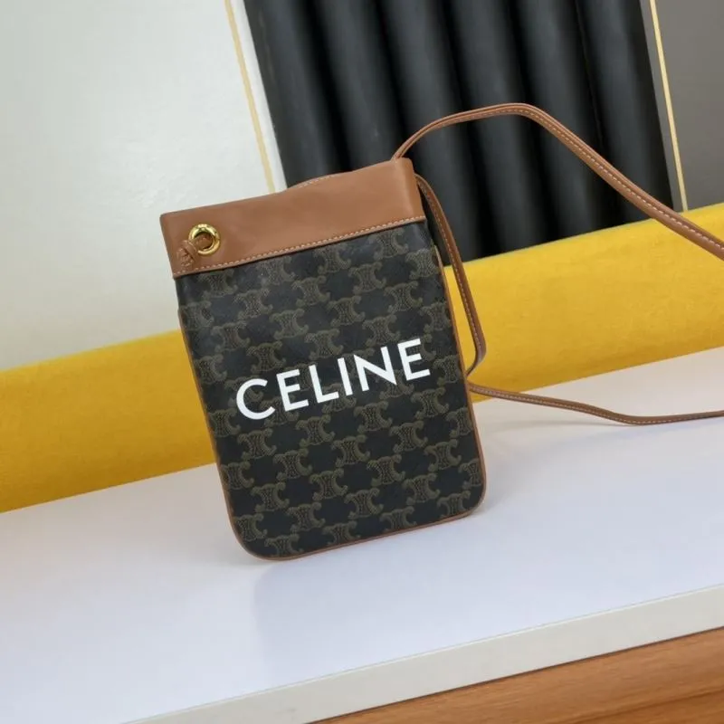 Celine Monogram Crossbody Bucket Bag