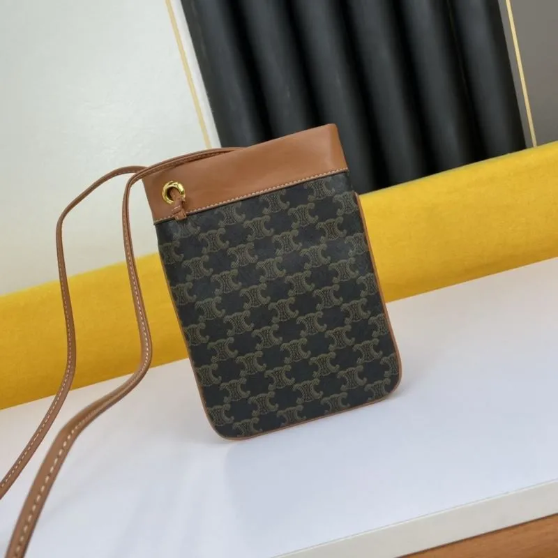 Alternative view of Celine Monogram Crossbody Bucket Bag