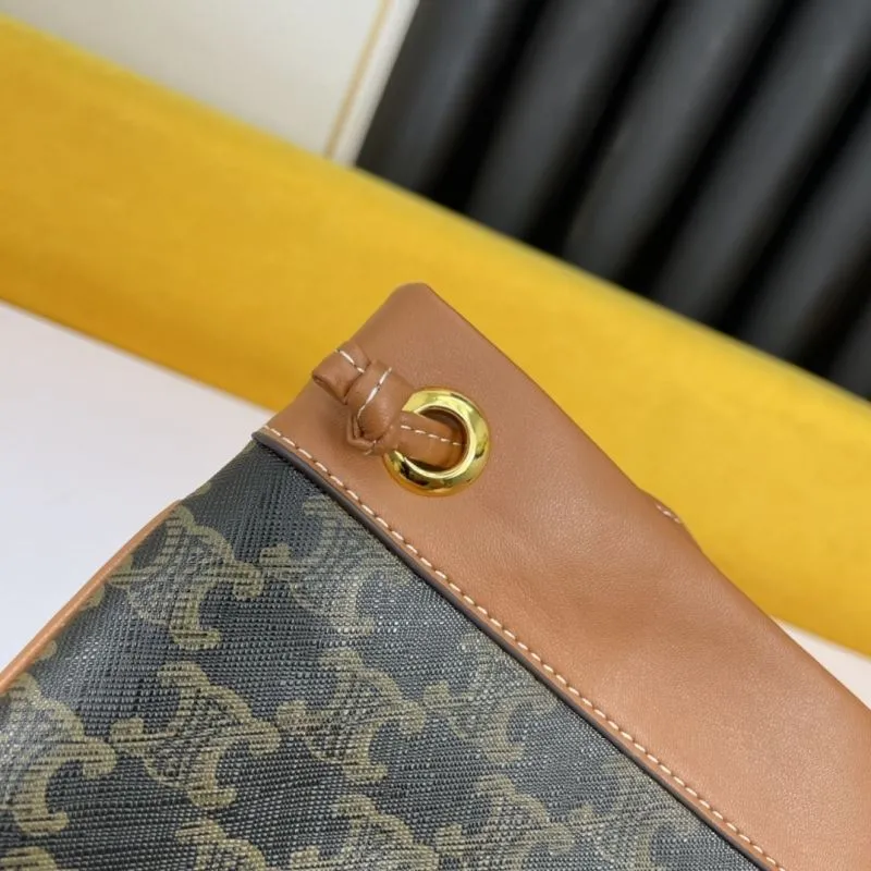 Celine Monogram Crossbody Bucket Bag - Image 4