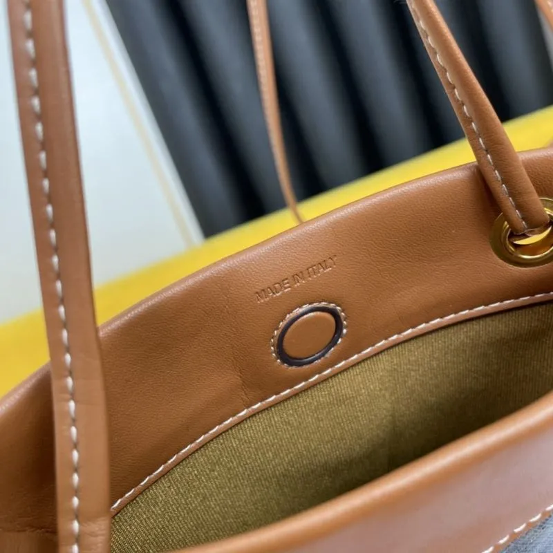 Celine Monogram Crossbody Bucket Bag - Image 8