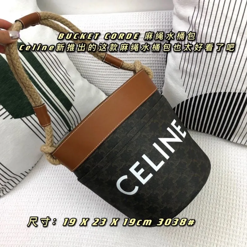 Celine Rope Handle Bucket Bag 3038