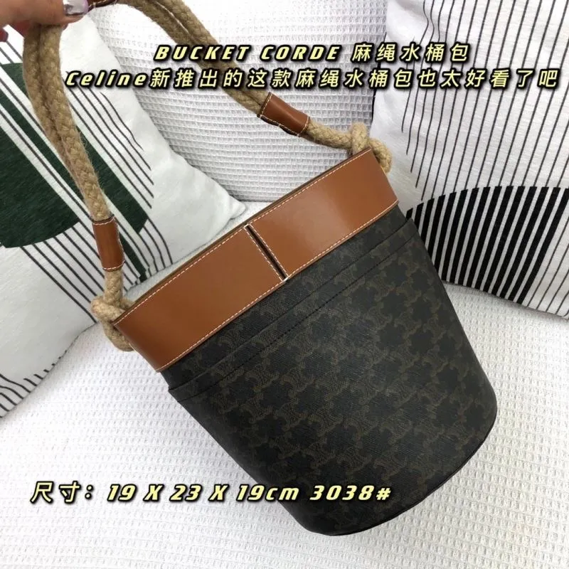 Alternative view of Celine Rope Handle Bucket Bag 3038