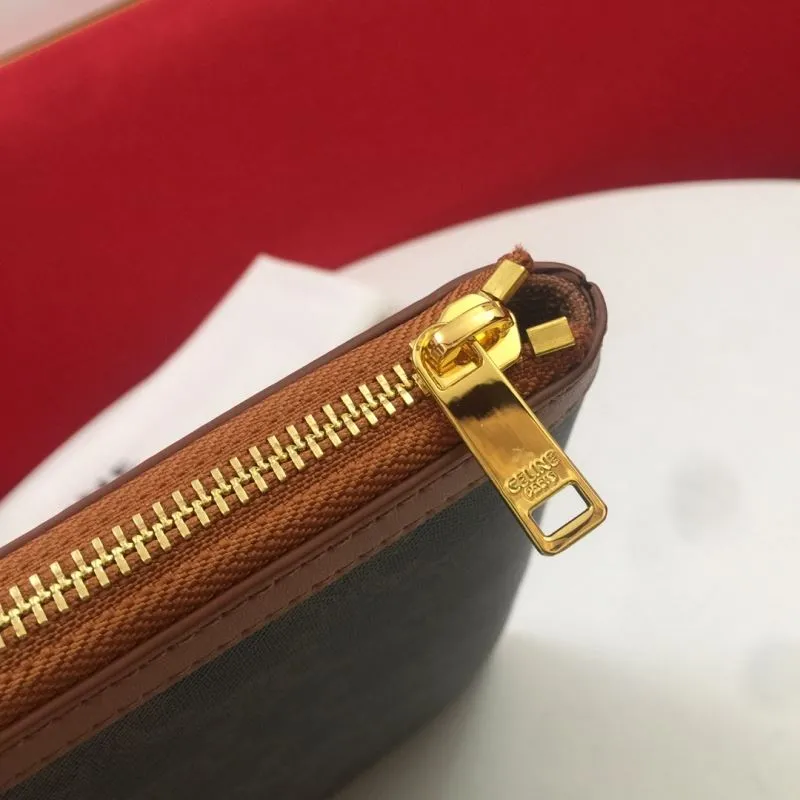 Celine S10B802 Brown Monogram Clutch Bag - Image 5