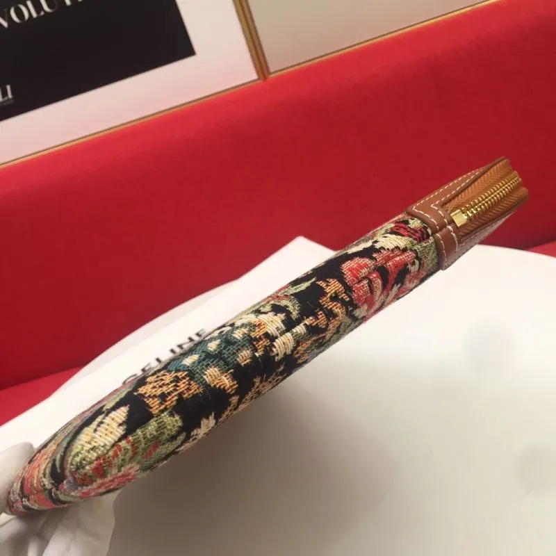 Celine S10B802 Floral Print Clutch Bag - Image 7