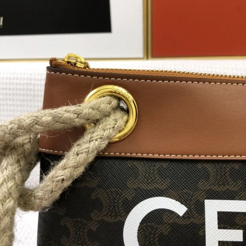 Celine Monogram Rope Handle Clutch Bag 5012 - Image 5