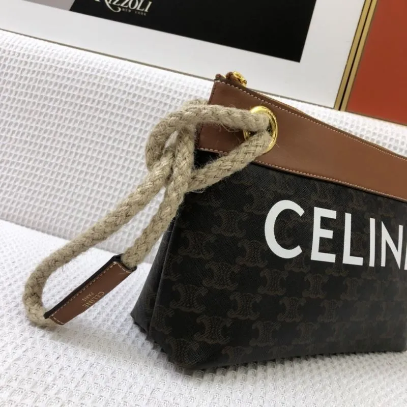 Celine Monogram Rope Handle Clutch Bag 5012 - Image 6