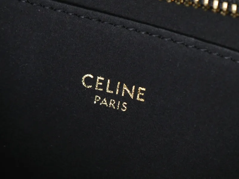 Celine Dark Monogram Shoulder Satchel Bag - Image 9