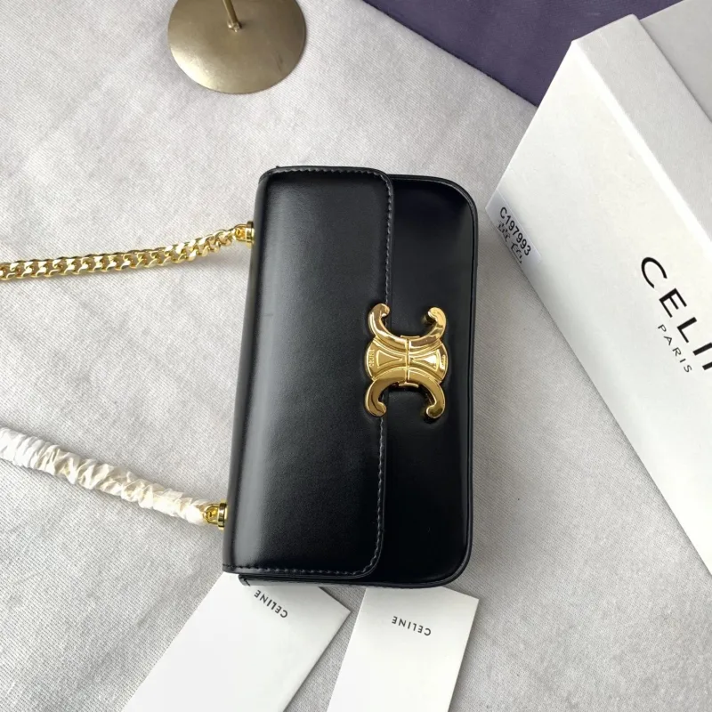 Celine Black Chain Shoulder Bag C197993 - Image 3