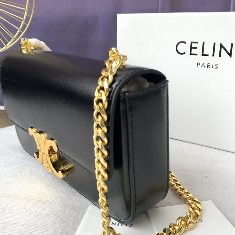 Celine Black Chain Shoulder Bag C197993 - Image 4