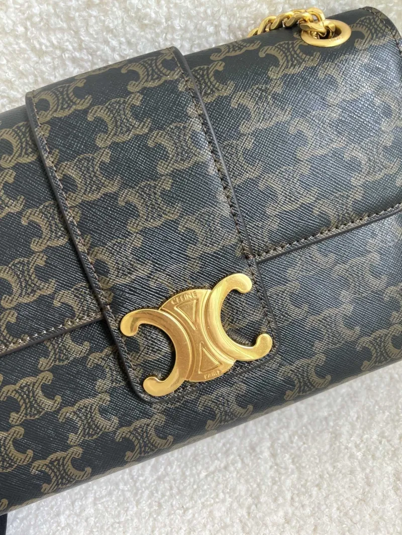 Celine Monogram Satchel Bag 30 - Image 5