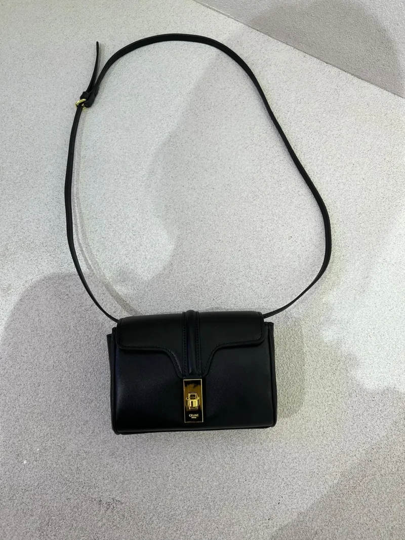 Alternative view of Celine Black Crossbody Satchel Bag 35