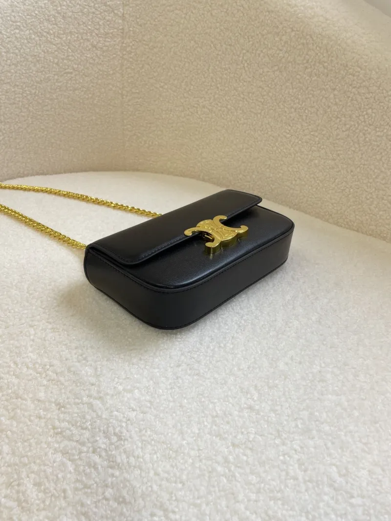 Celine Black Chain Satchel Shoulder Bag - Image 3