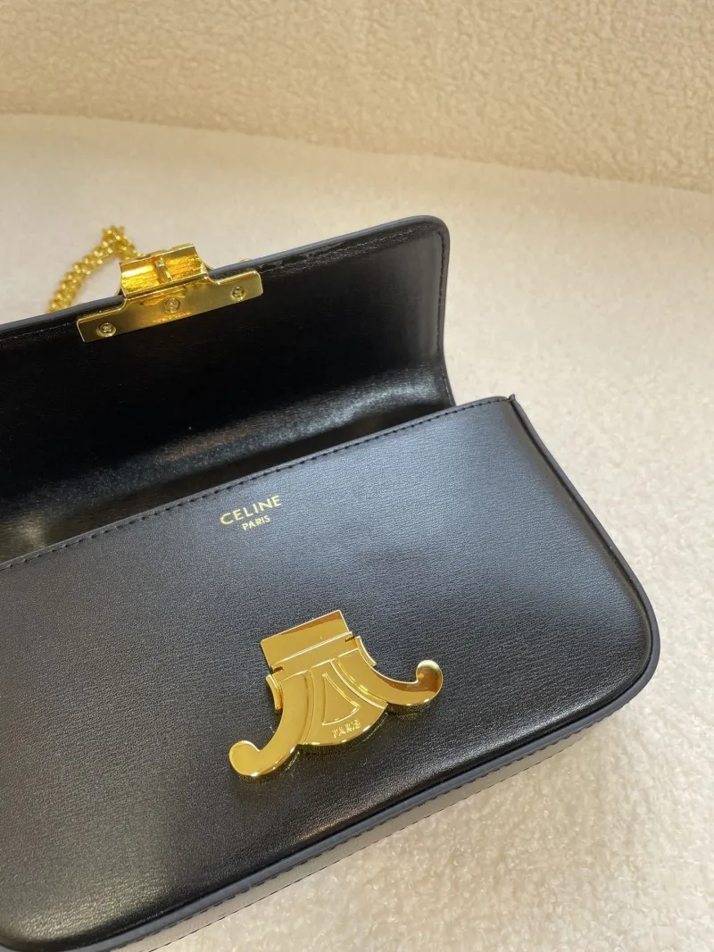 Celine Black Chain Satchel Shoulder Bag - Image 6