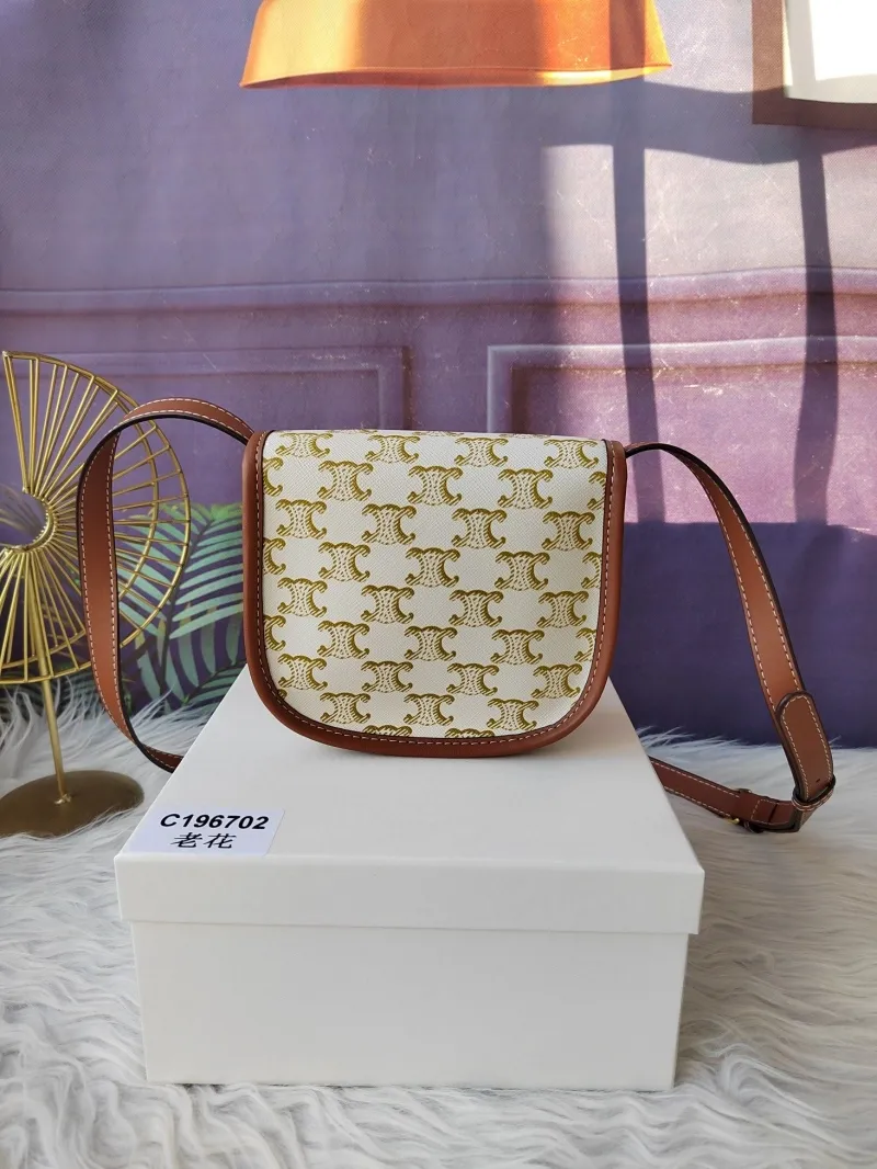 Alternative view of Celine C196702 Monogram Crossbody Saddle Bag
