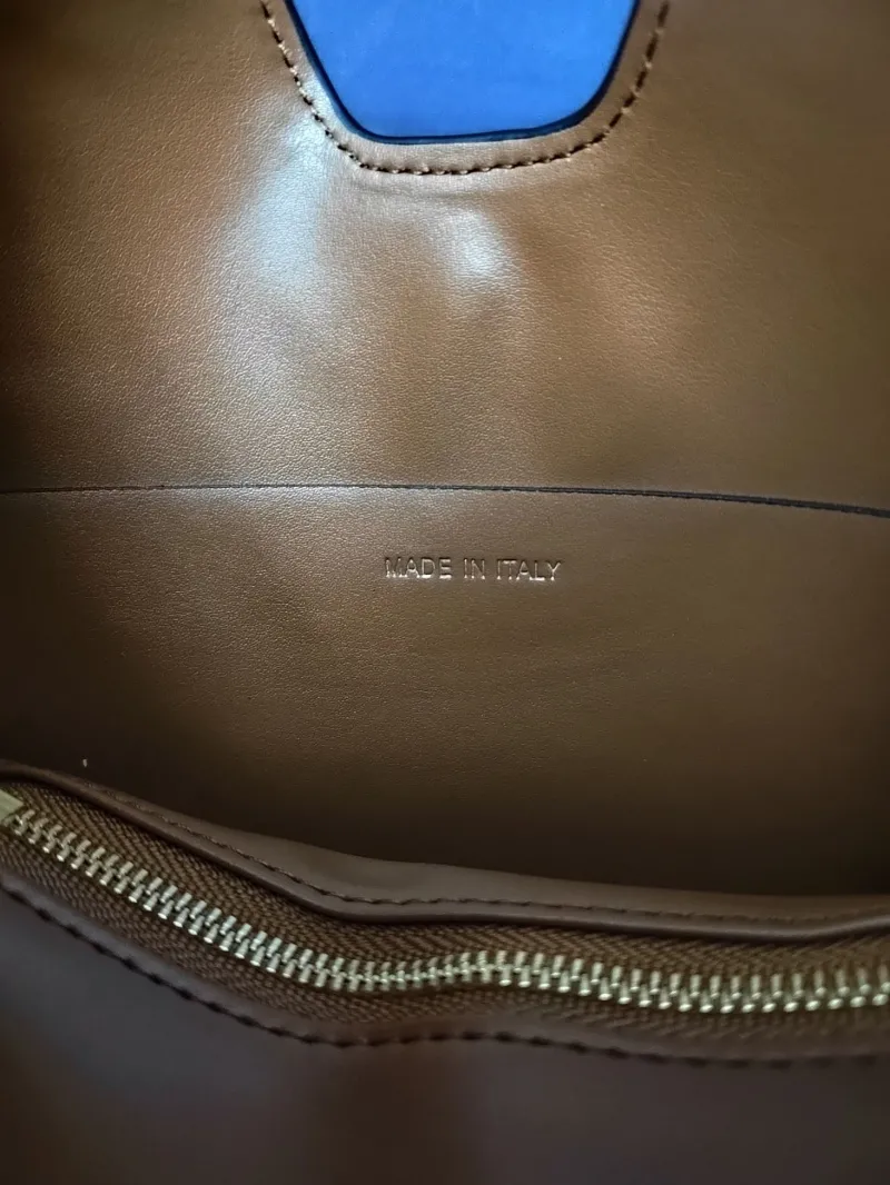 Celine Brown Leather Satchel Bag - Image 9