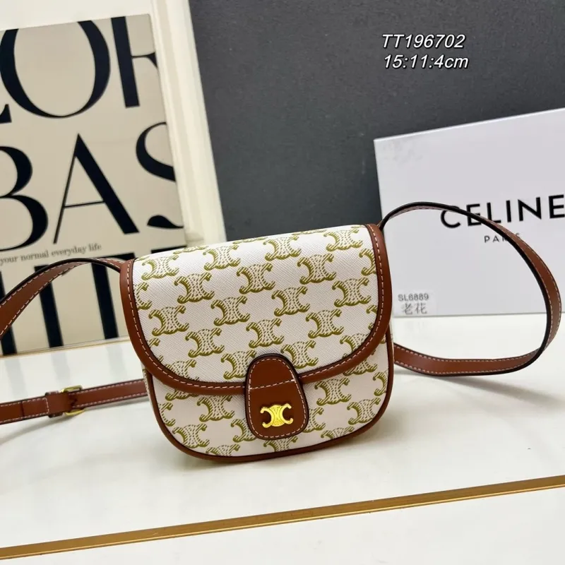 Celine Monogram Crossbody Saddle Bag TT196702