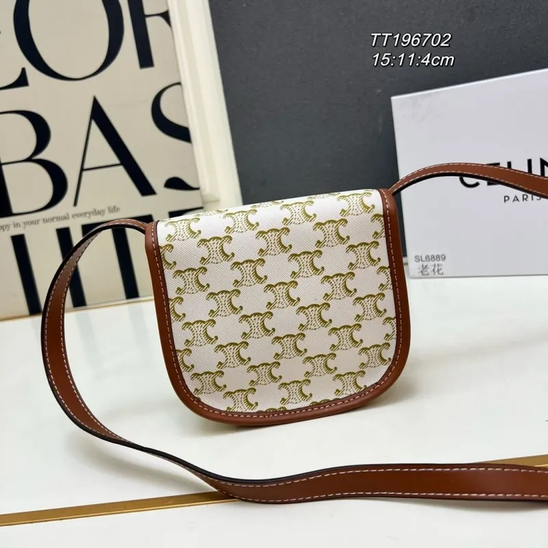 Alternative view of Celine Monogram Crossbody Saddle Bag TT196702