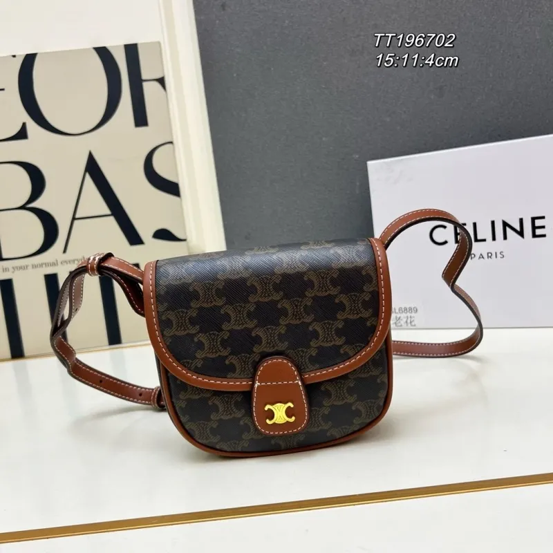 Celine Monogram Crossbody Saddle Bag TT196702