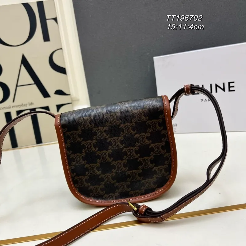 Alternative view of Celine Monogram Crossbody Saddle Bag TT196702