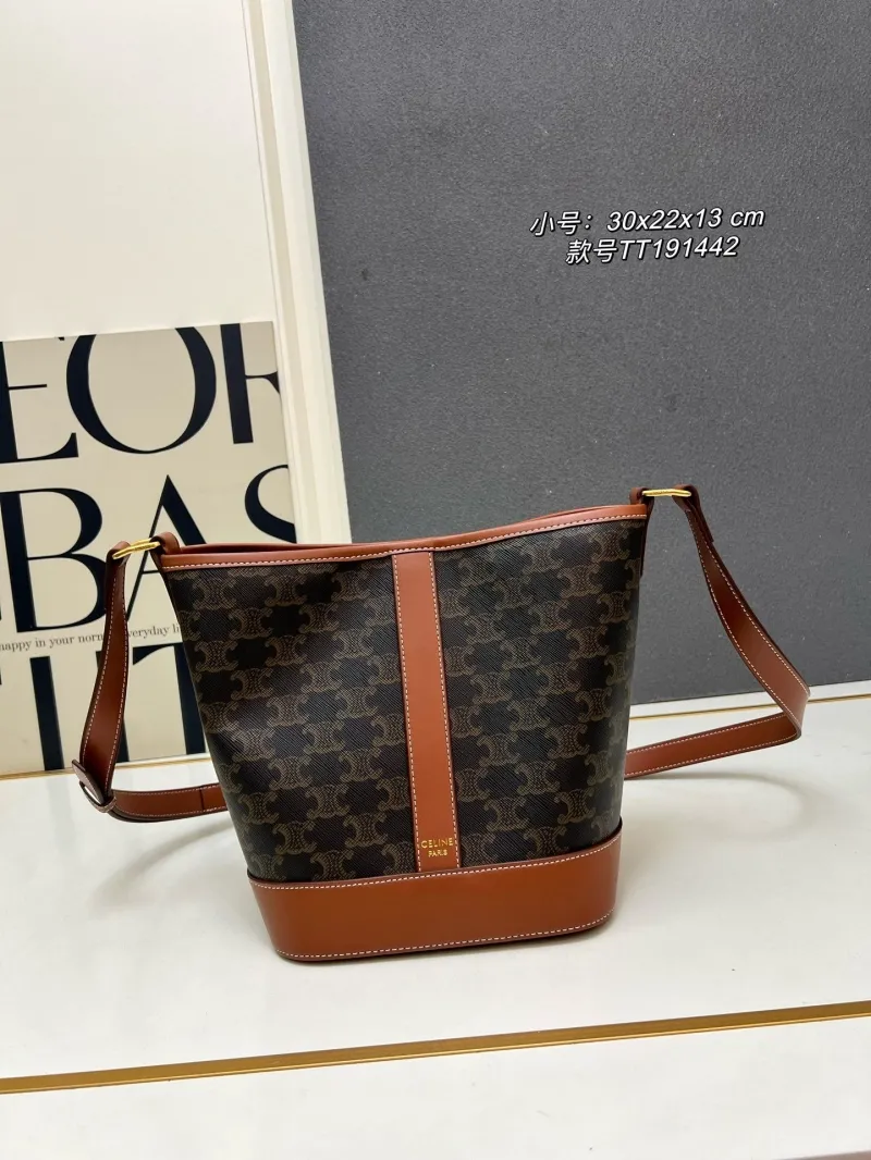 Celine Small Brown Monogram Bucket Bag TT191442