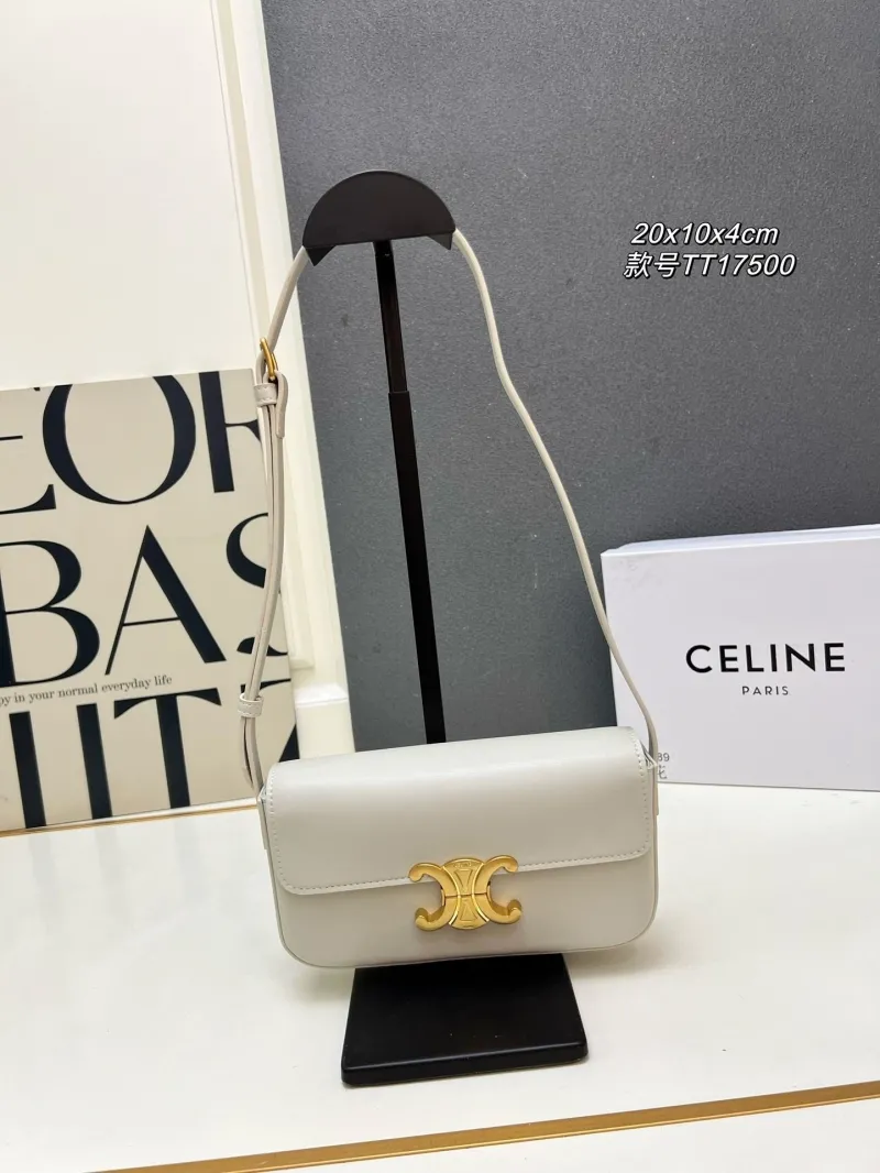 Celine Light Gray Shoulder Bag TT17500