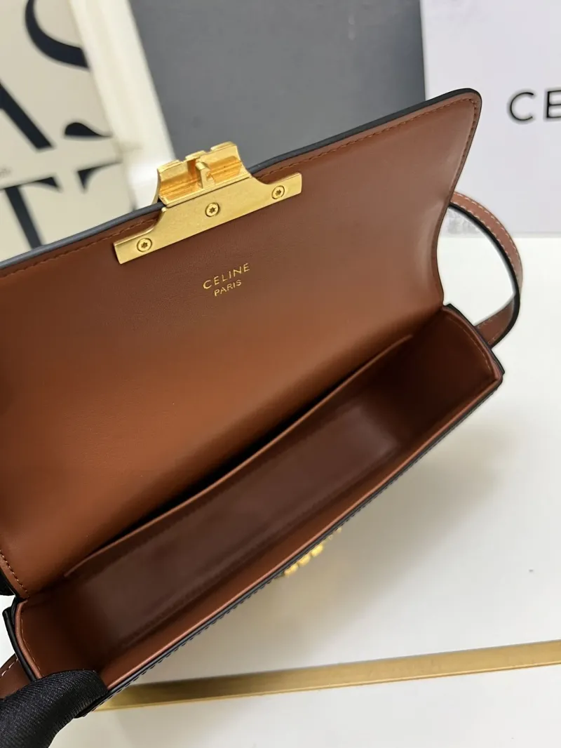 Celine Monogram Dark Brown Shoulder Satchel Bag TT17500 - Image 7
