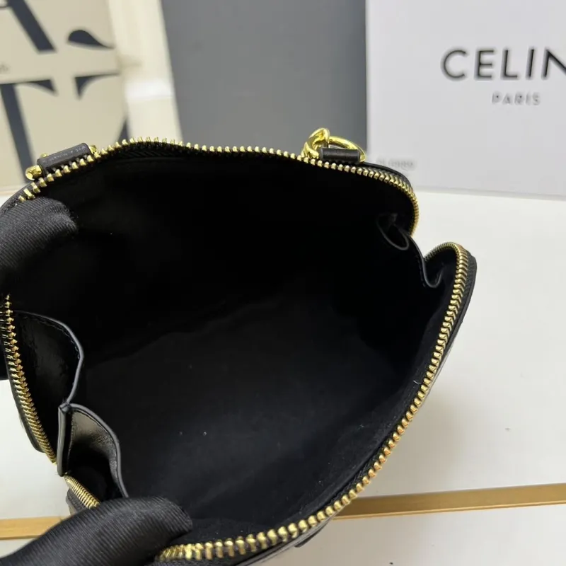 Celine Black Chain Crossbody Bag TT10E382 Size 16x11CM - Image 9