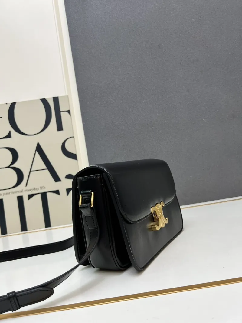 Celine Black Satchel Bag TT188411 22.5cm - Image 3