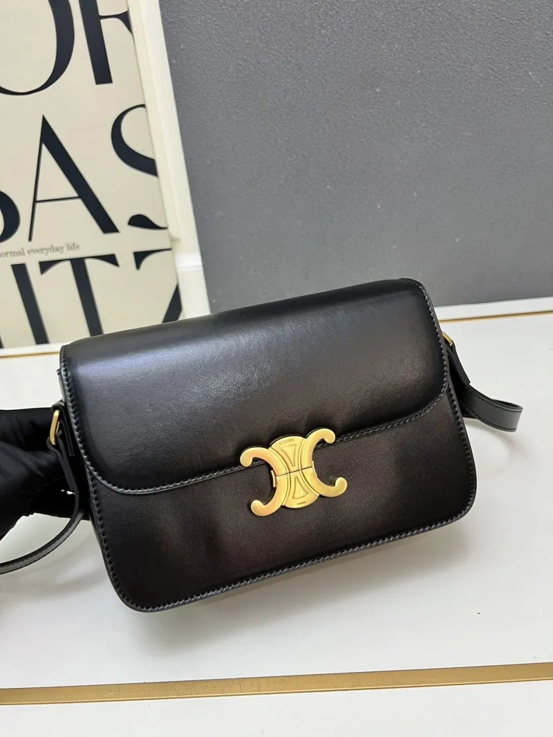 Celine Black Satchel Bag TT188411 22.5cm - Image 4