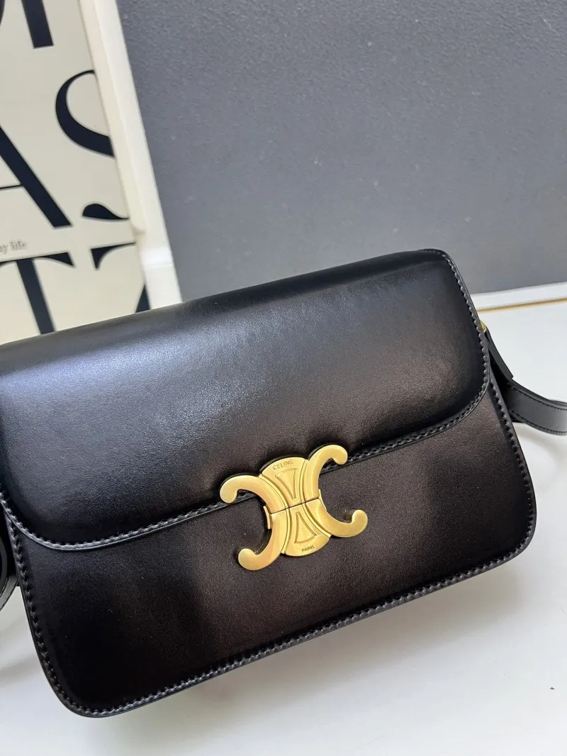 Celine Black Satchel Bag TT188411 22.5cm - Image 5