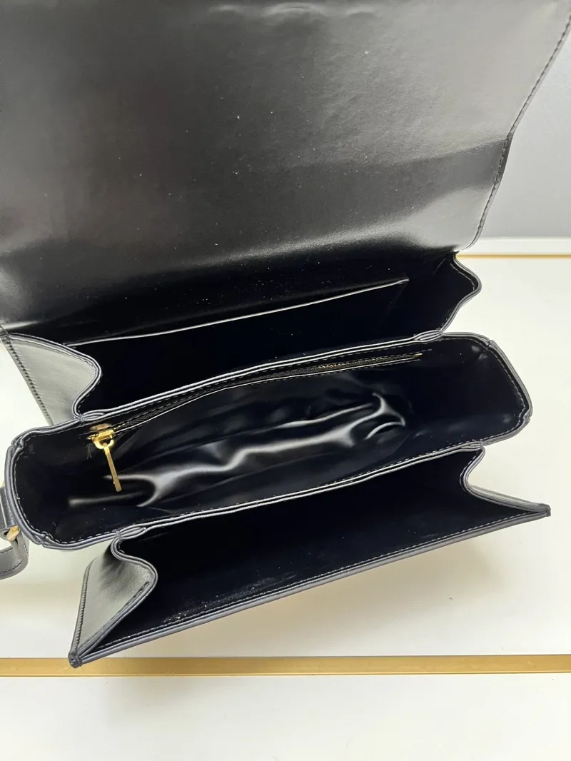 Celine Black Satchel Bag TT188411 22.5cm - Image 8