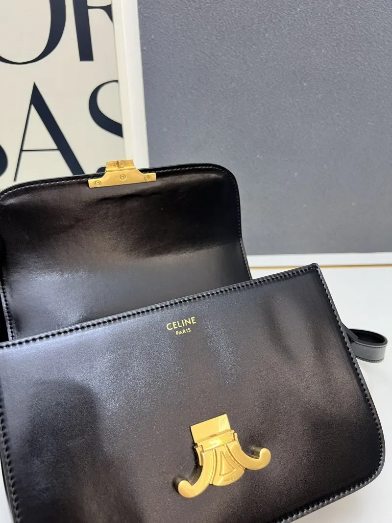 Celine Black Satchel Bag TT188411 22.5cm - Image 9