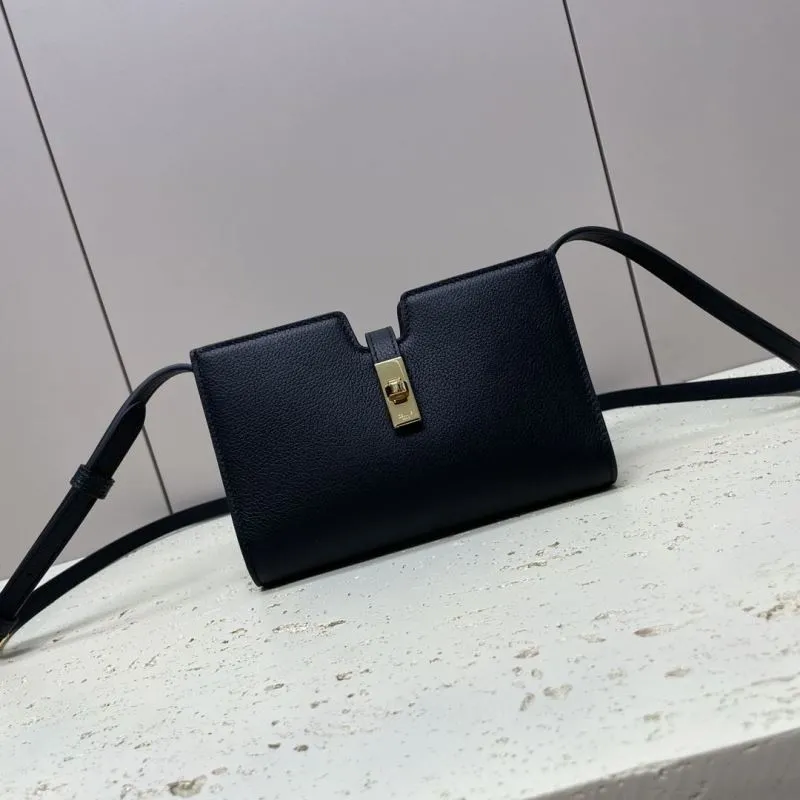 Celine Black Crossbody Satchel Bag