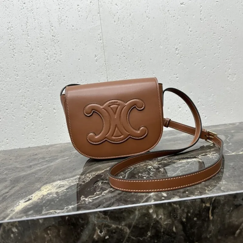 Celine Brown Crossbody Saddle Bag 79