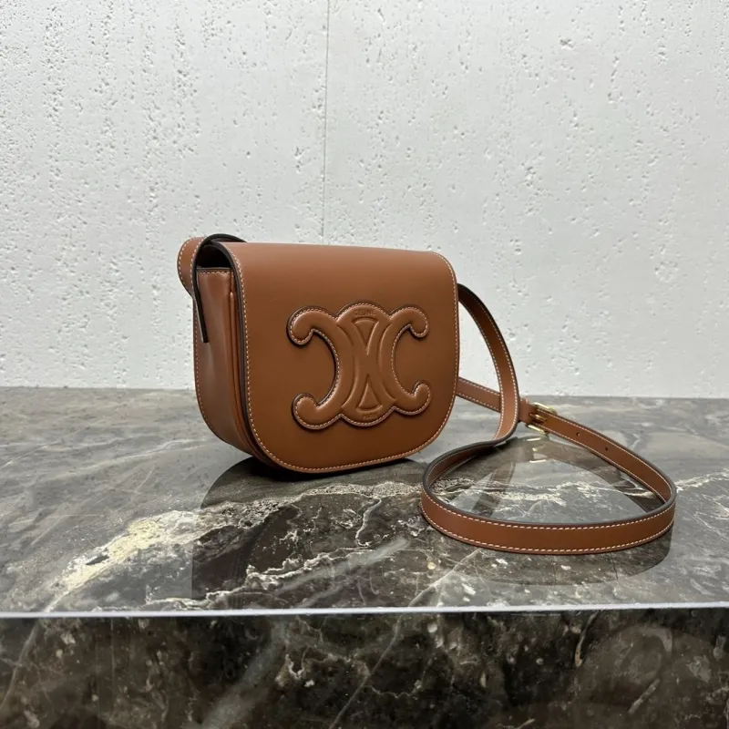 Alternative view of Celine Brown Crossbody Saddle Bag 79