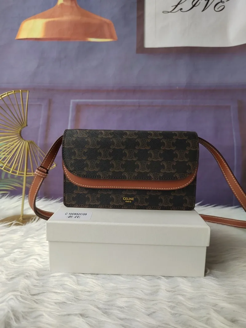 Celine Brown Monogram Crossbody Bag C10D852CG9