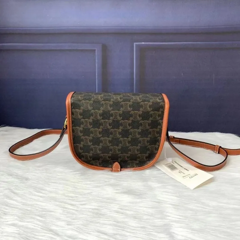 Alternative view of Celine Monogram Saddle Crossbody Bag 164403DBT.38NO