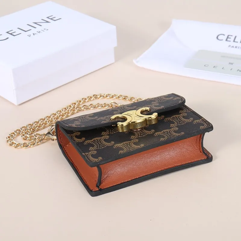 Celine Mini Monogram Chain Crossbody Bag - Image 3